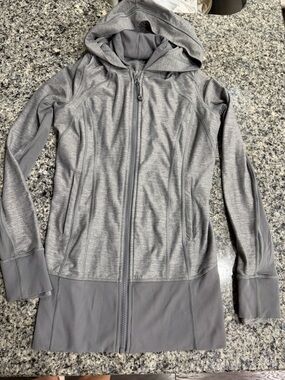 Lululemon Daily Practice Jacket Herringbone Gray